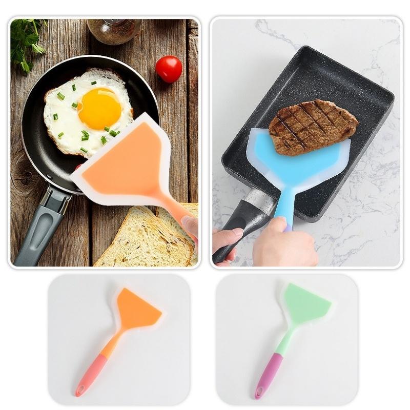 Spatula Cây Vét Bột Phới Trộn Bột Dạng Phẳng Xúc Lật Thức Ăn Nhà Bếp Bằng Silicon Chịu Nhiệt Cao Cấp - SPAPHANG255