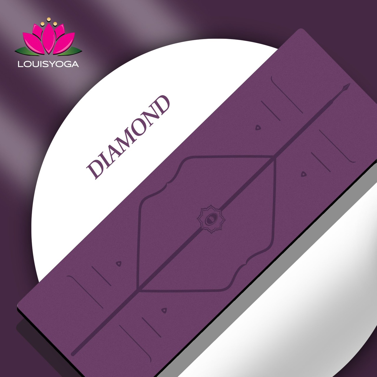 Thảm Tập Yoga cao su thế hệ mới Louis Diamond