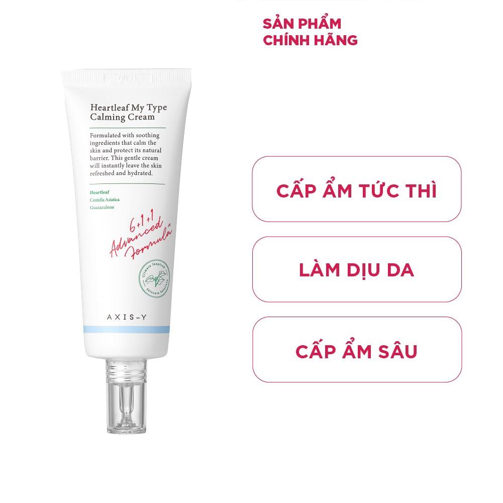 Kem dưỡng giúp làm dịu và phục hồi sâu cho da AXIS-Y Heartleaf My Type Calming Cream Hàn Quốc 60ml