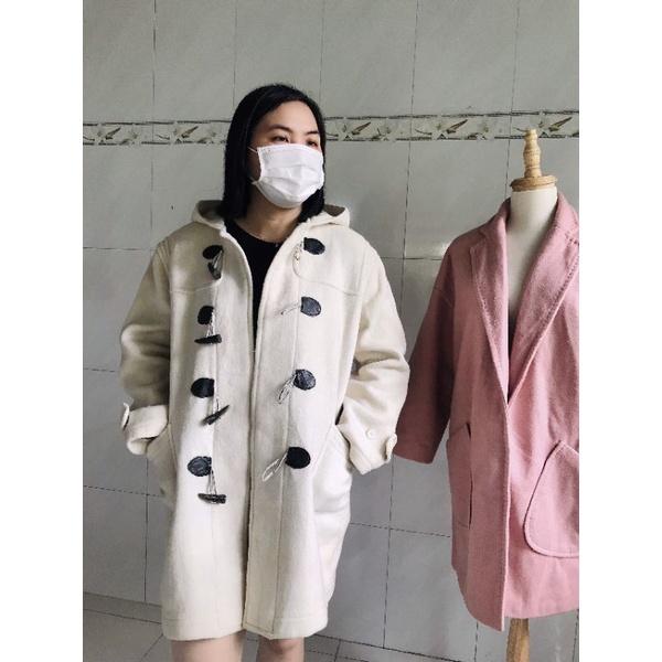 Áo khoác nữ dạ khuy sừng siêu hot siêu sang,bao chất