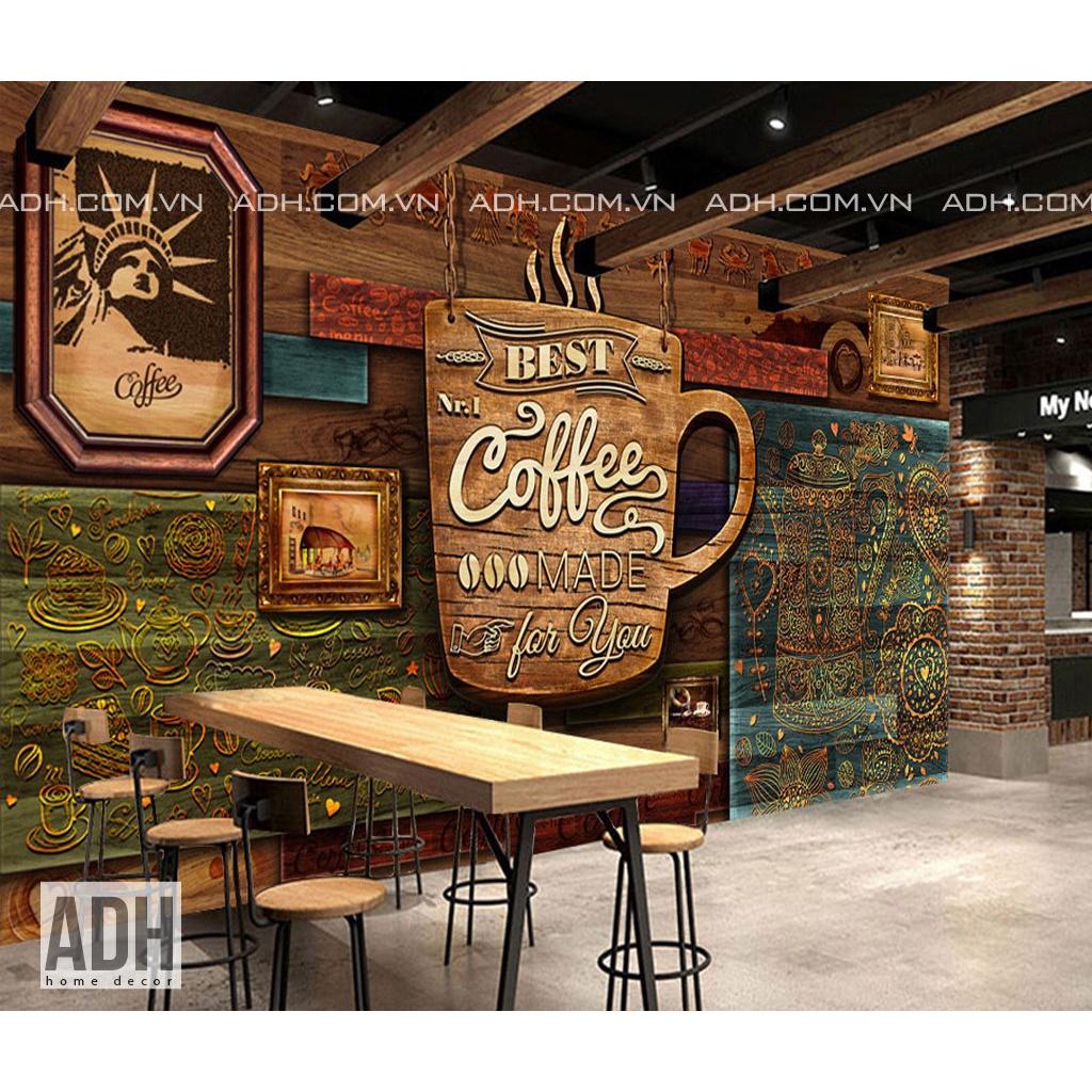 Tranh dán tường cafe - trà sữa CF02
