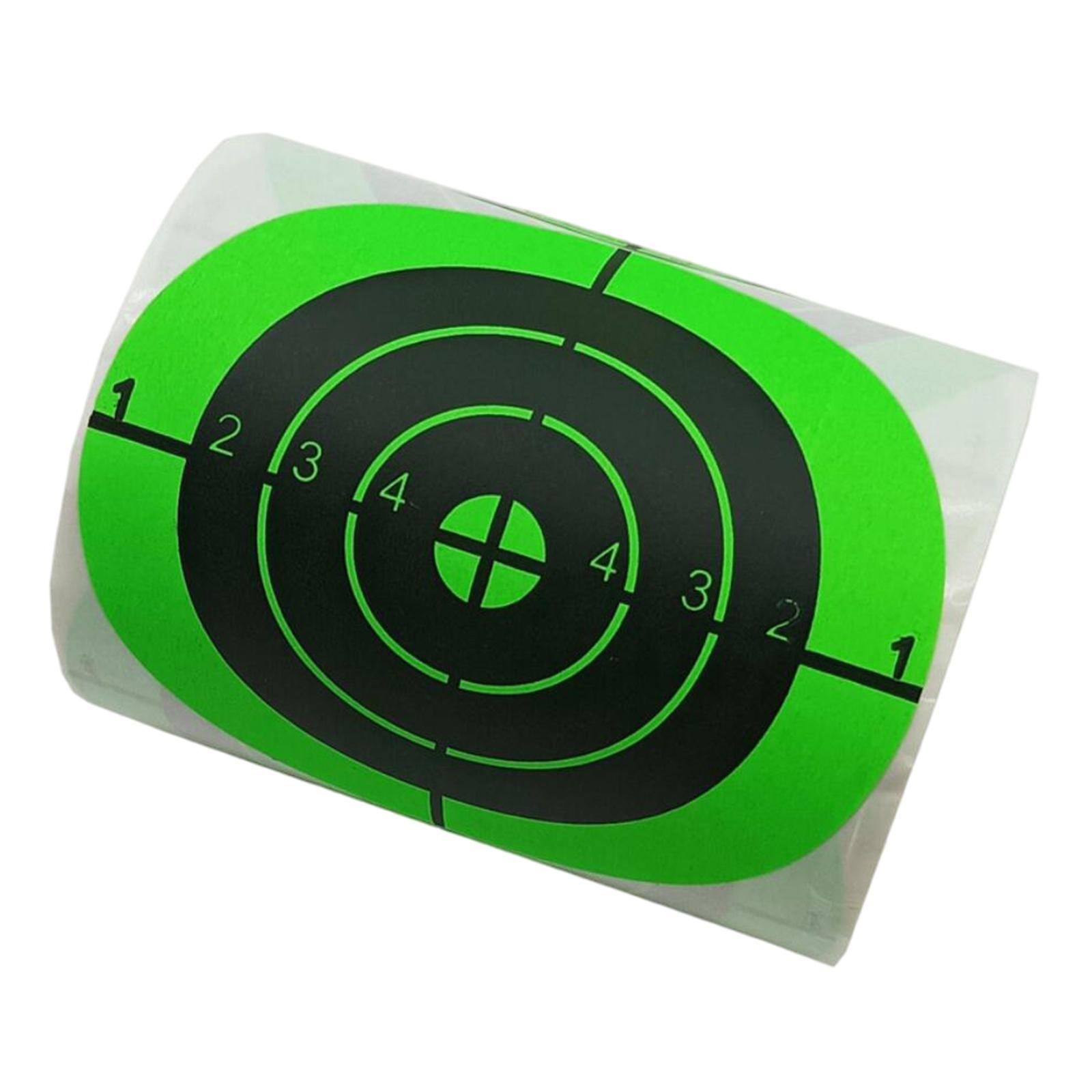 3"/7.50cm Splatter Stickers for Range Hunting Practice Green
