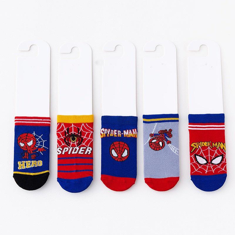 Tất Người Nhện Cho Bé Vớ Trẻ Em Hoạt Hình Siêu Nhân Spider man Chất Liệu Cotton Thấm Hút Mồ Hôi 1-8 Tuổi - SUMO KIDS