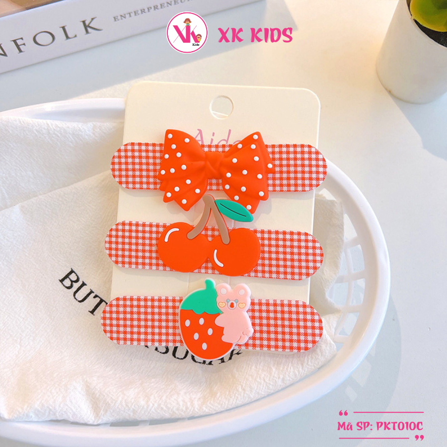 Set 3 băng đô tóc bé gái nhiều hình XK KIDS PKT010C