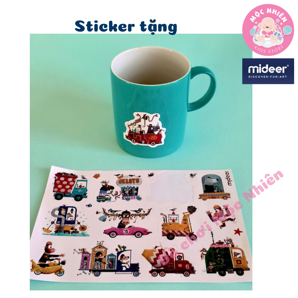 Đồ Chơi Xếp Hình Puzzle MIDEER Dạng Valy Xách Tay - Chủ đề Monkey on the Run Dành cho bé từ 4 tuổi