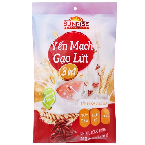 Yến Mạch Gạo Lứt Sunrise 3 In 1 Túi 270g