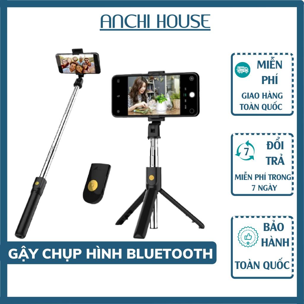 Gậy chụp hình bluetooh đa năng 3 chân K7 3 trong 1 cao cấp,chắc chắn,nút chụp bluetooth