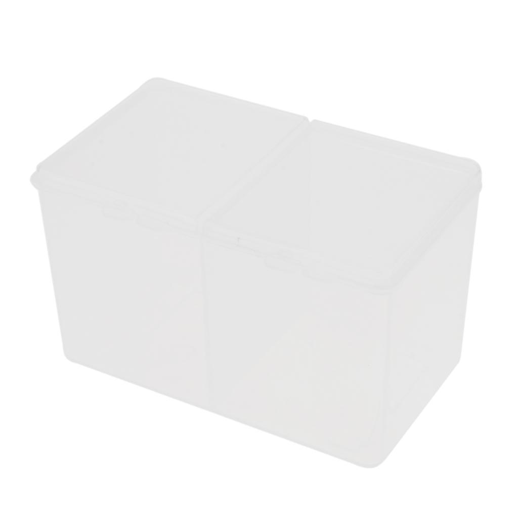 Plastic Storage Cotton Ball Swab Pad Organizer Holder Container Makeup Box