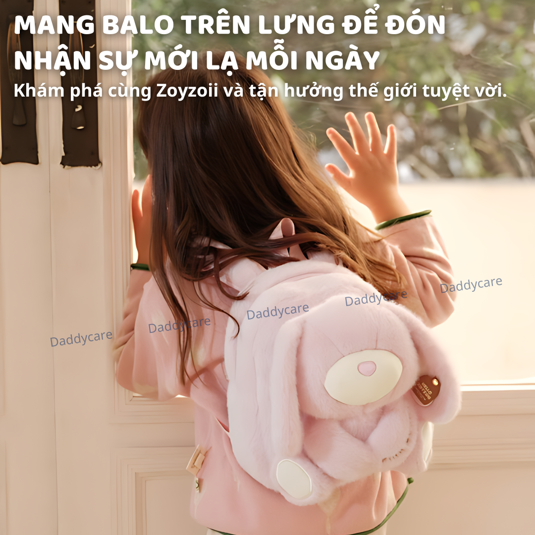Balo gấu bông cho bé mầm non Zoyzoii B82 Kids Backpack, cặp cho bé mẫu giáo