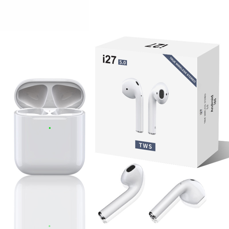 Tai Nghe Bluetooth 5.0  I27 TWS Max Pro - Hỗ trợ sạc wireless không dây - Chống thấm nước, kiểu dáng  thể thao