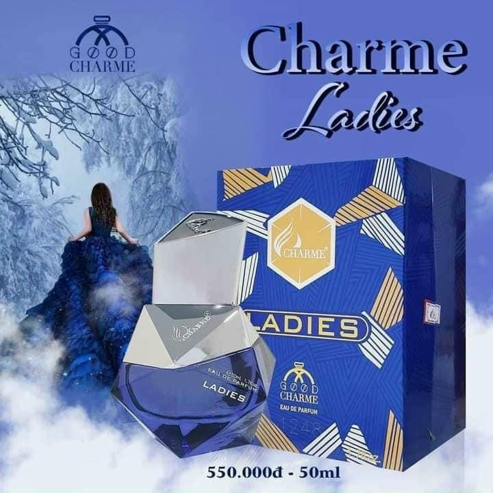 Nước hoa nữ cao cấp, Charme Ladies, hương nước hoa chính hãng, mùi hương quyến rũ, lưu hương cả ngày, 50ml