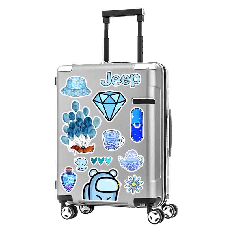 Set 50 Hình Sticker Blue Pack | Sticker Dán Nón Bảo Hiểm , Dán Điện Thoại , Dán Laptop