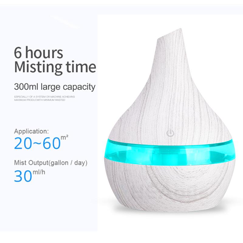 Điện Máy Tạo Độ Ẩm Không Khí Siêu Âm Thanh Vân Gỗ Humidificador Máy Khuếch Tán Tinh Dầu Hương Thơm Tinh Dầu Khuếch Tán Hương Thơm Mini Phun Sương Tạo