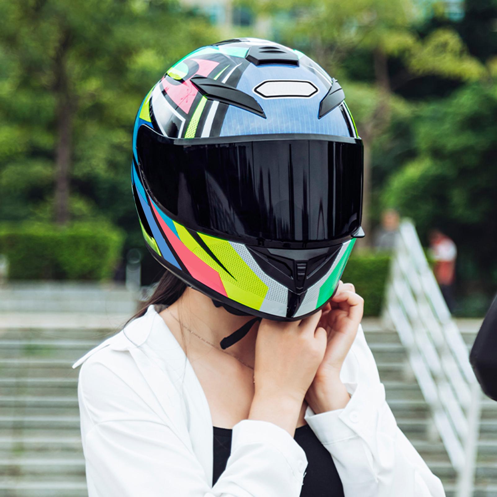 Motorcycle Helmet Full Face Rapid Street Helmet Unisex Adult Cool Rider Equipment Four Seasons New Street Touring Motorcycle Helmet Style D Size L