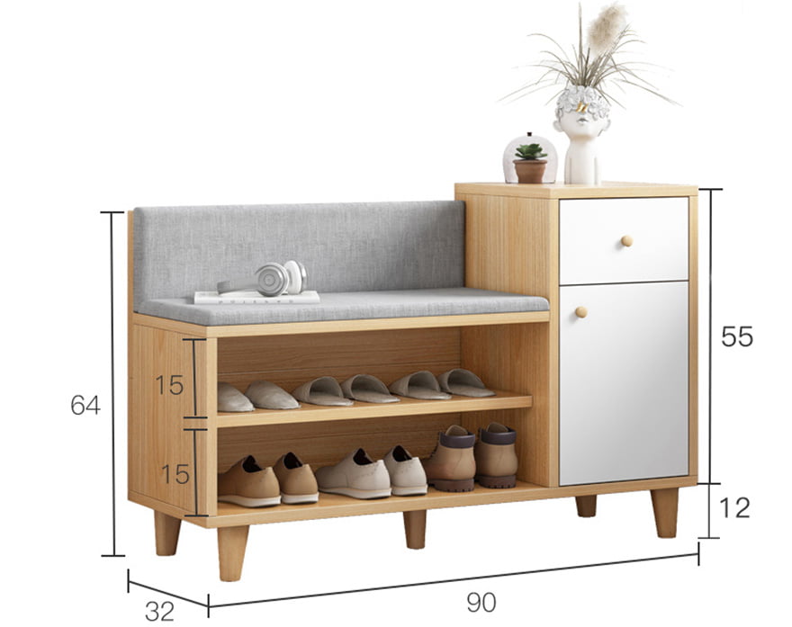 Kệ giày dép gỗ MDF thiết kế tiện dụng