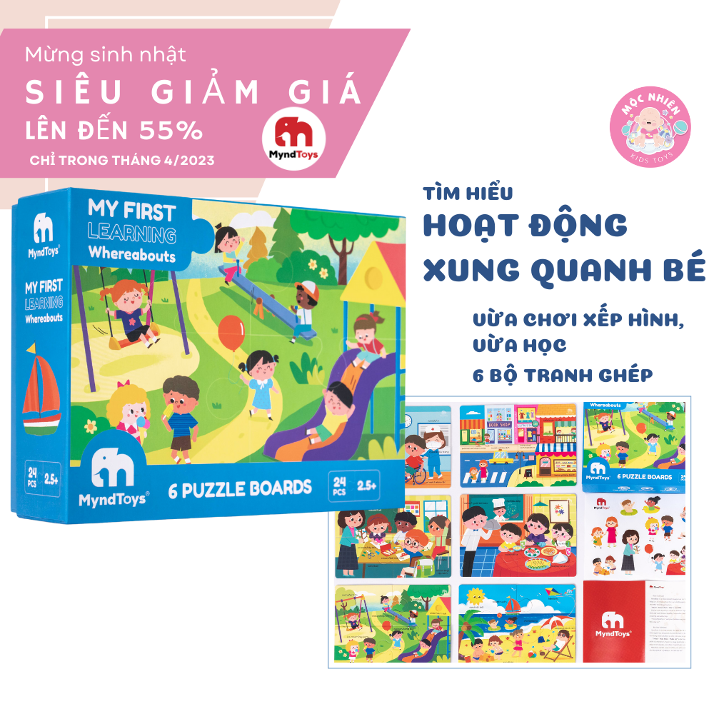 Đồ Chơi Giáo Dục Myndtoys My First Learning - Whereabouts - Dành Cho Các Bé Trên 2.5 Tuổi