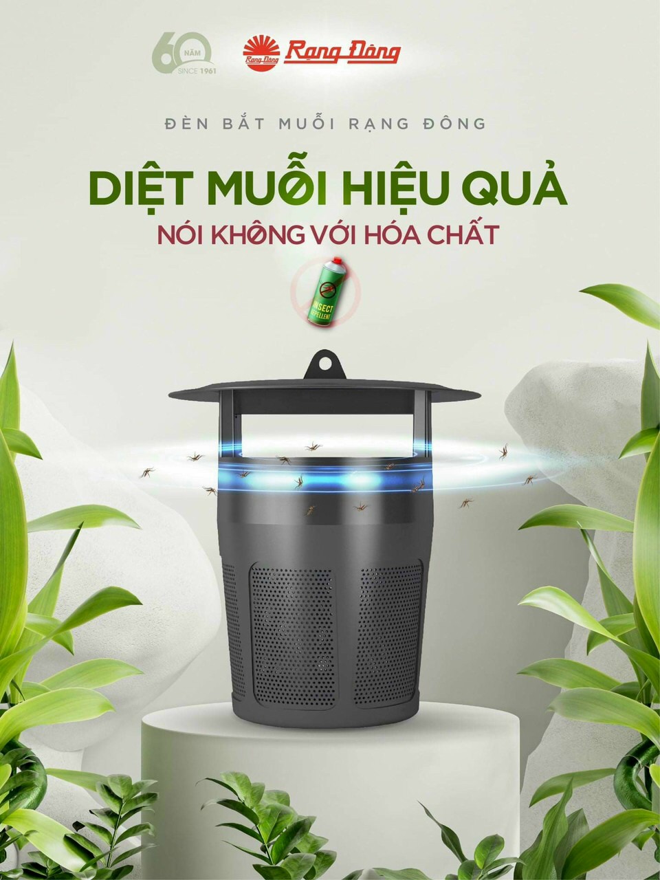 Đèn bắt muỗi Rạng Đông DBM01 5W - Chính Hãng