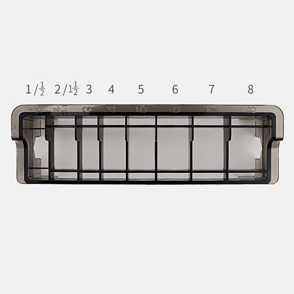 Rectangular Storage Rack Organizer for Guide - Clear Black