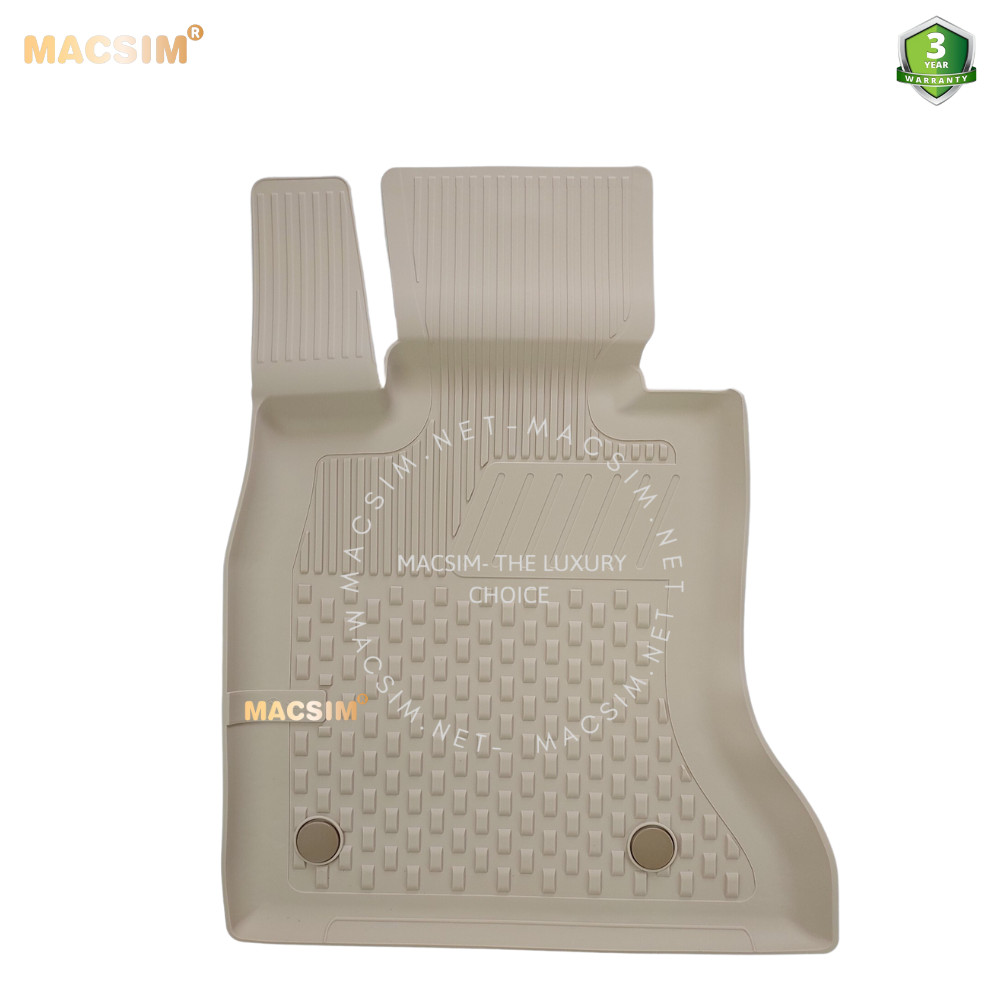 Thảm lót sàn ô tô nhựa TPE Silicon BMW 5 Series 2013-16 Black Nhãn hiệu Macsim