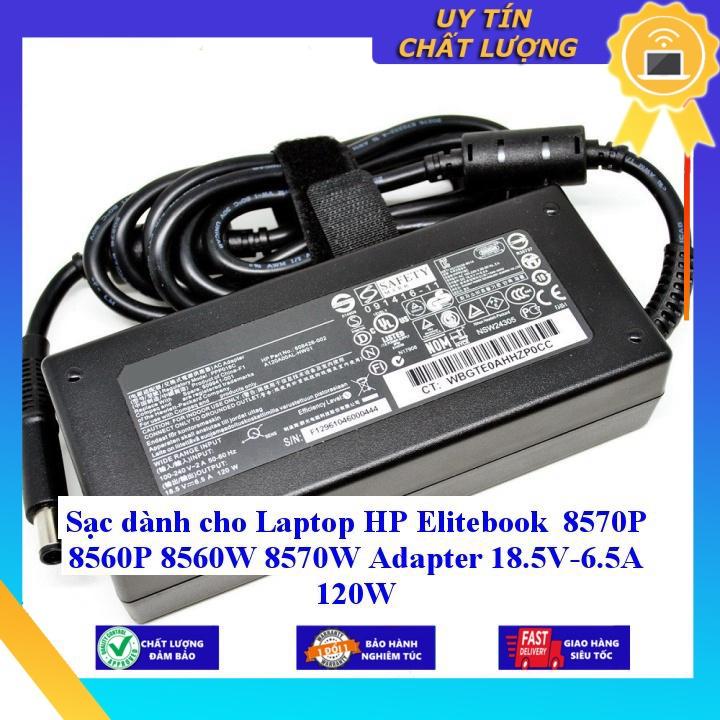 Sạc dùng cho Laptop HP Elitebook 8570P 8560P 8560W 8570W Adapter 18.5V-6.5A 120W - Hàng Nhập Khẩu New Seal