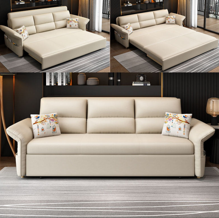 Sofa giường đa năng hộc kéo tay bật HGK-18 ngăn chứa đồ tiện dụng Juno Sofa KT 1m8