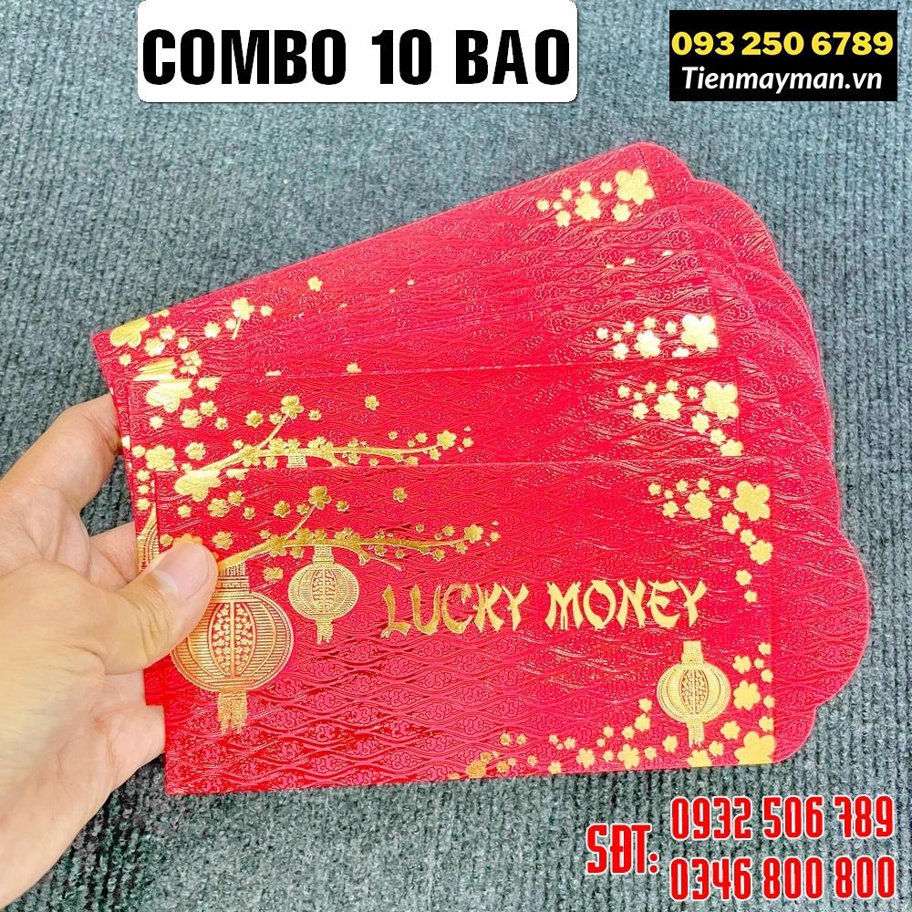 (TÚI 10 BAO) Bao Lì Xì Tết Lucky Money , Hàng Nhập Ngoại, Cực Xịn, Bao Lì Xì Lucky Money - NELI - RƯỚC LỘC XUÂN