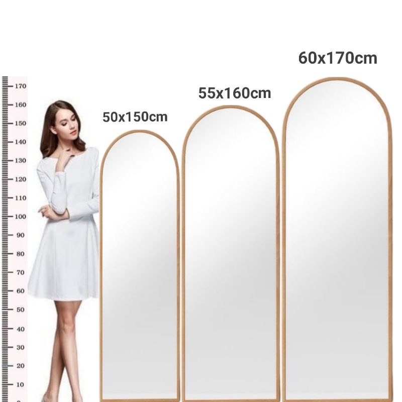 Gương soi toàn thân decor dáng vòm hiện đại và sang trọng, 50x150cm, 55x160cm - Nghiện Nhà Đẹp