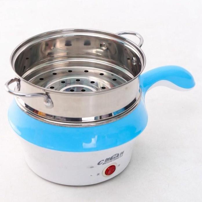Nồi lẩu mini, nồi điện mini, siêu tốc kèm vỉ hấp