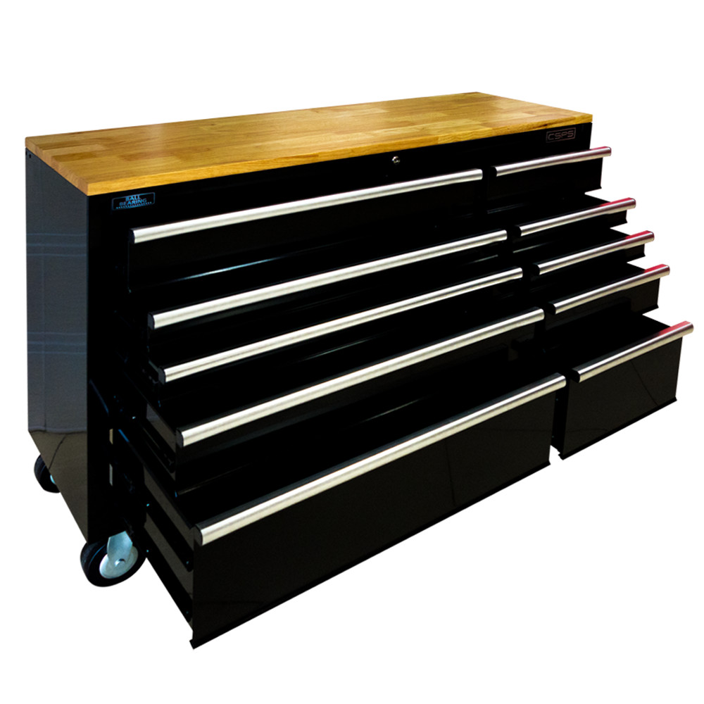 Tủ đồ nghề cao cấp 10 ngăn mặt ván gỗ CSPS