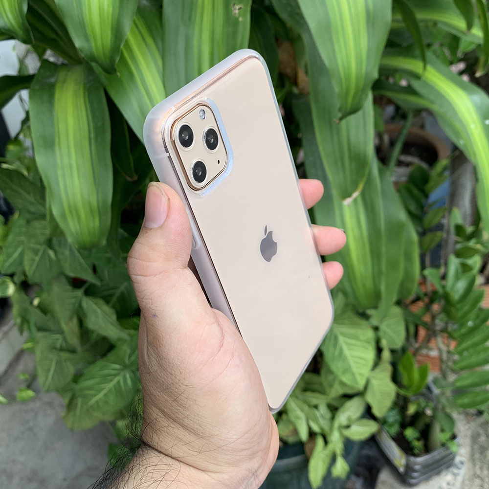 Ốp lưng dẻo chống sốc cao cấp dành cho iPhone 11 Pro Max - Màu tím mờ