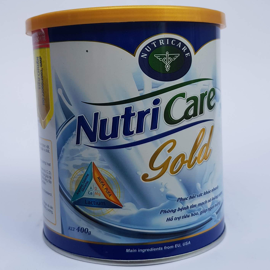 Sữa bột Nutricare Gold Mới phục hồi bồi bổ cơ thể (400g, 900g)