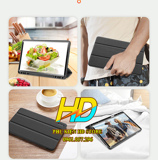 Bao Da Chống Sốc Dành Cho Samssung Galaxy Tab S7 T870/ T875 Chính Hãng Dux Ducis Domo Có Khay Đựng Bút Tiện Lợi - Hàng Chính Hãng