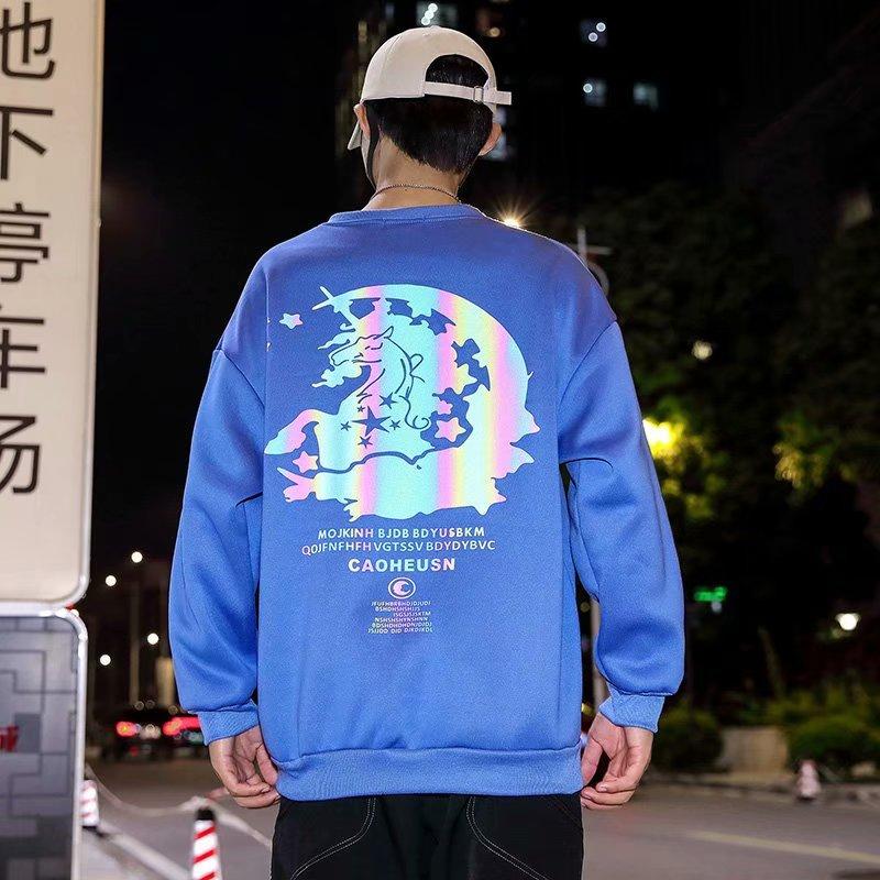 Áo Thun Nam Dài Tay Cổ Tròn Thời Trang Hàn 4 Màu Cỡ M-3Xl