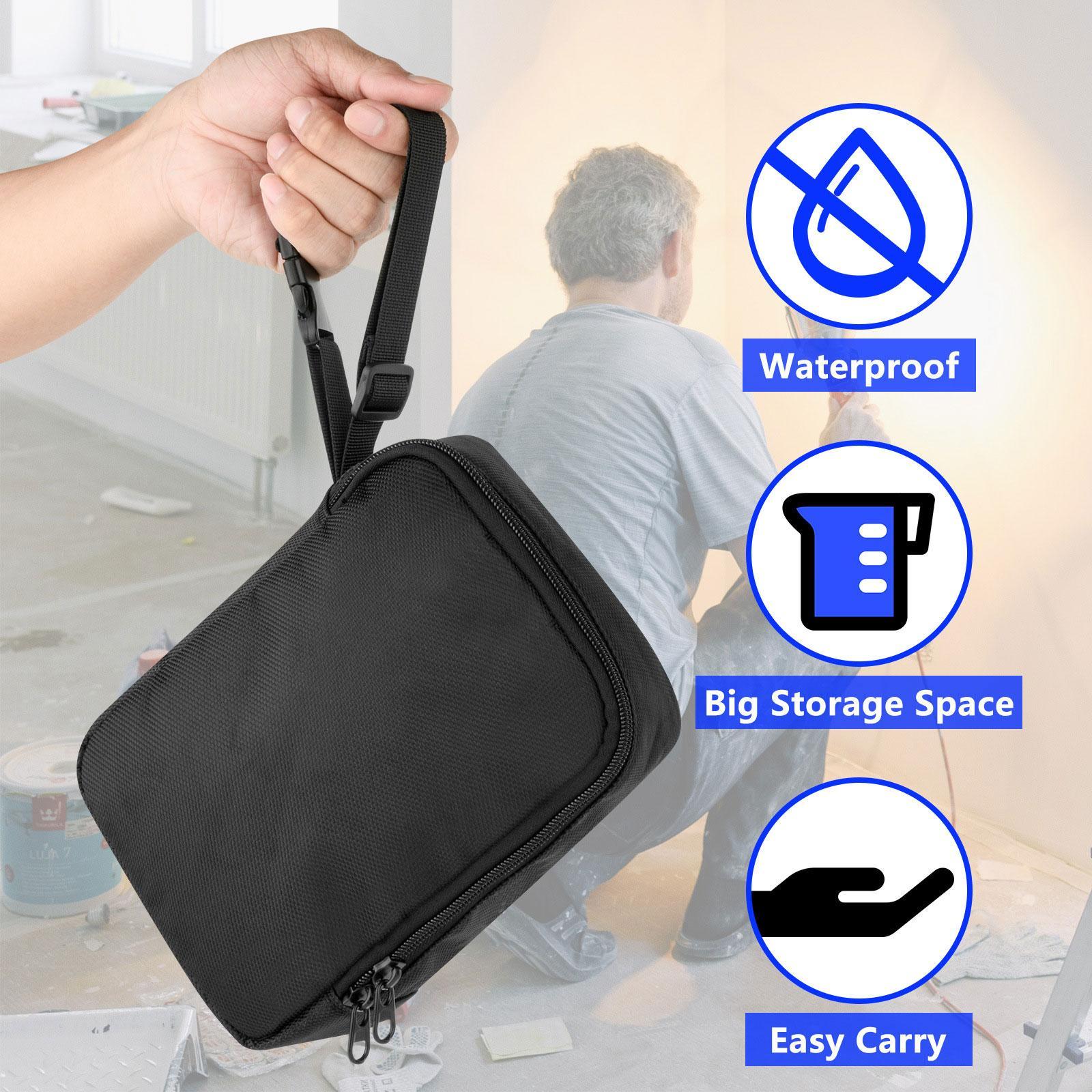 Storage Bag Digital Multimeter Carrying Case Multifunction Nylon Pouch Black