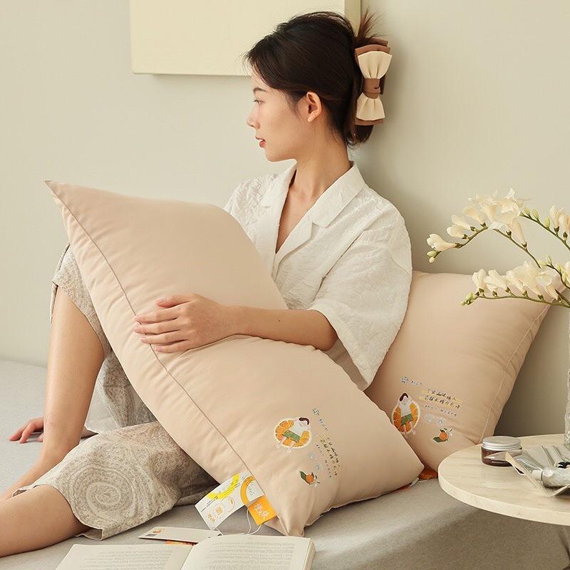 Ruột gối đầu size to 48x74cm bông microfiber