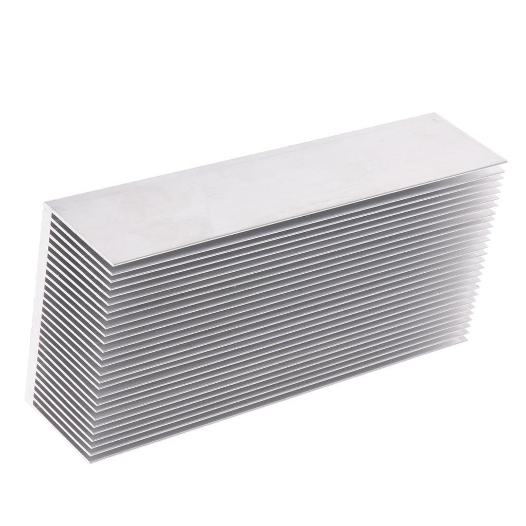 Aluminium Fan Heat Sink LED Fin Transistor Heat Sink 69X37X150mm Silver