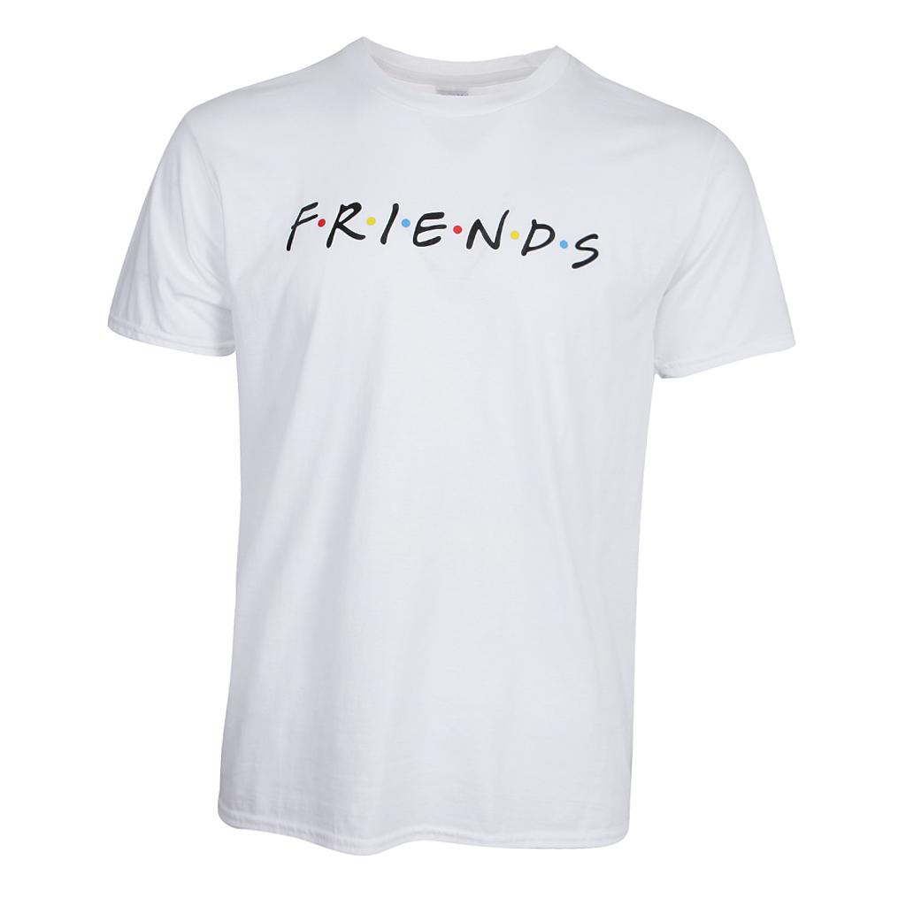 Women's Short Sleeve Round Neck T-shirt Funny Letter Printed Friends Shirt Comfy Casual Sport Tops