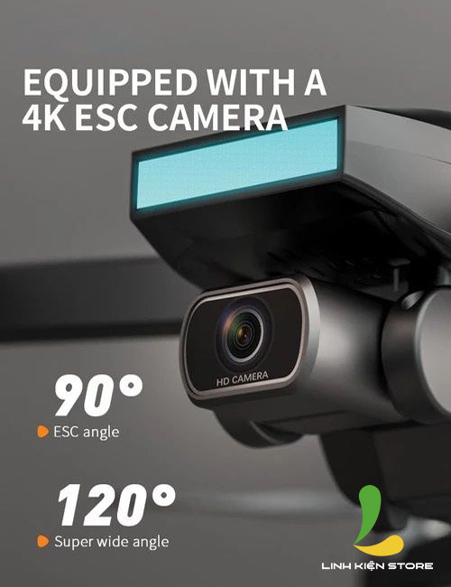 Flycam ZLL SG107 Pro - Thiết bị bay trang bị động cơ không chổi than kết hợp con quay hồi chuyển 6 trục cùng camera HD 4K sắc nét - Hàng nhập khẩu