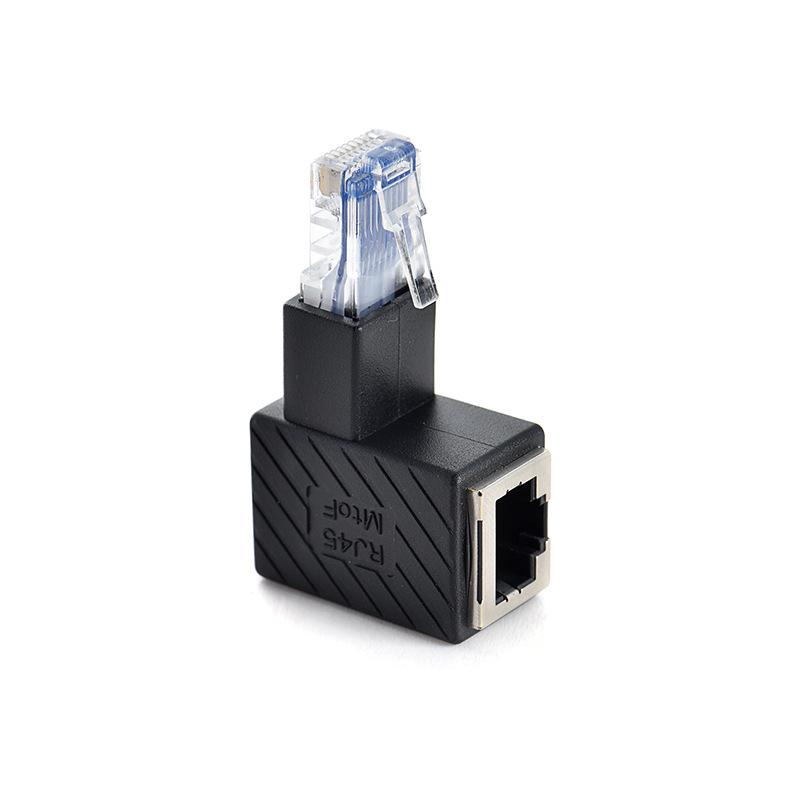 Bộ điều hợp mở rộng Ethernet LAN góc 90/180/270 độ RJ45 từ nam sang nữ Cat5/6