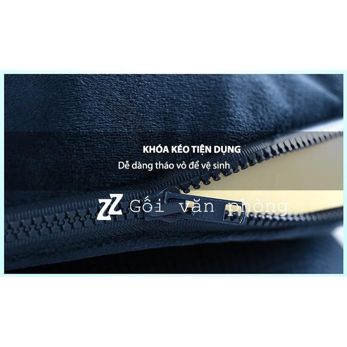 Gối Đệm Lót Ghế ZURI PILLOW GLM-04 Cho Người Bị Bệnh Trĩ, Đau Xương Cụt, Đau Mỏi Mông (Có Vỏ Vải Và Vỏ Nhung)