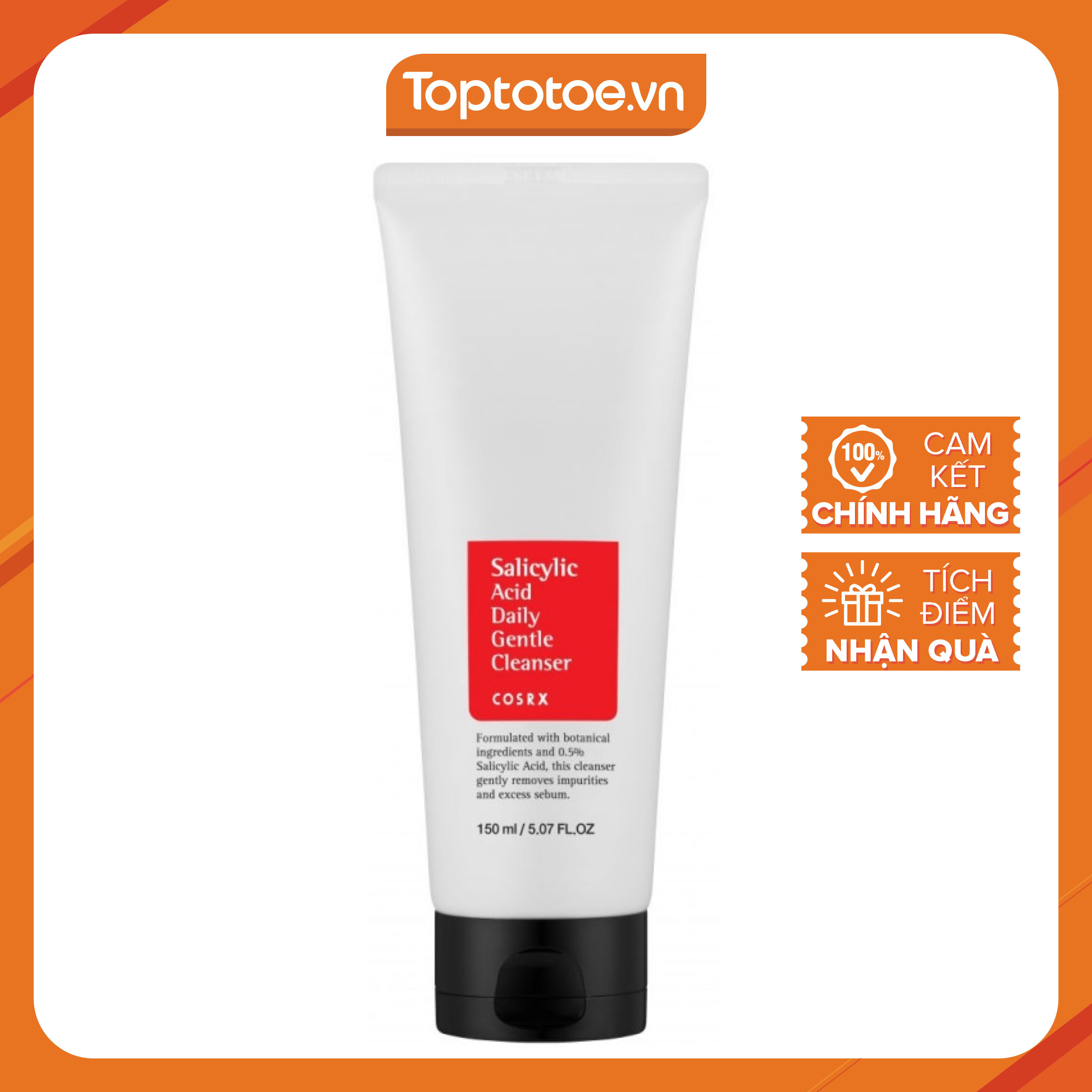 Sữa rửa mặt COSRX Salicylic Axit 0.5% 150ml tái tạo da hiệu quả
