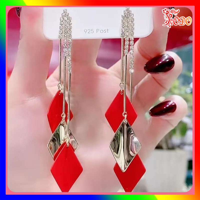 Bông tai nữ sang chảnh kiểu dáng lấp lánh phong cách thanh lịch thích hợp đi tiệc BSTKD - [Thời Trang ToDo]