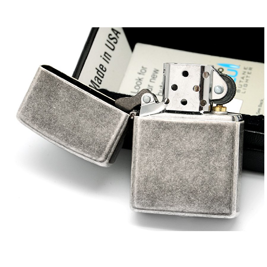 Bật lửa ZIPPO 121FB –Bật lửa ZIPPO ANTIQUE SILVER PLATE