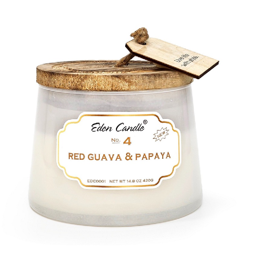 [BST Đủ mùi hương Size 420gr] Nến thơm Eden Candle FTRAMART EDC0001, Trang trí và làm thơm phòng