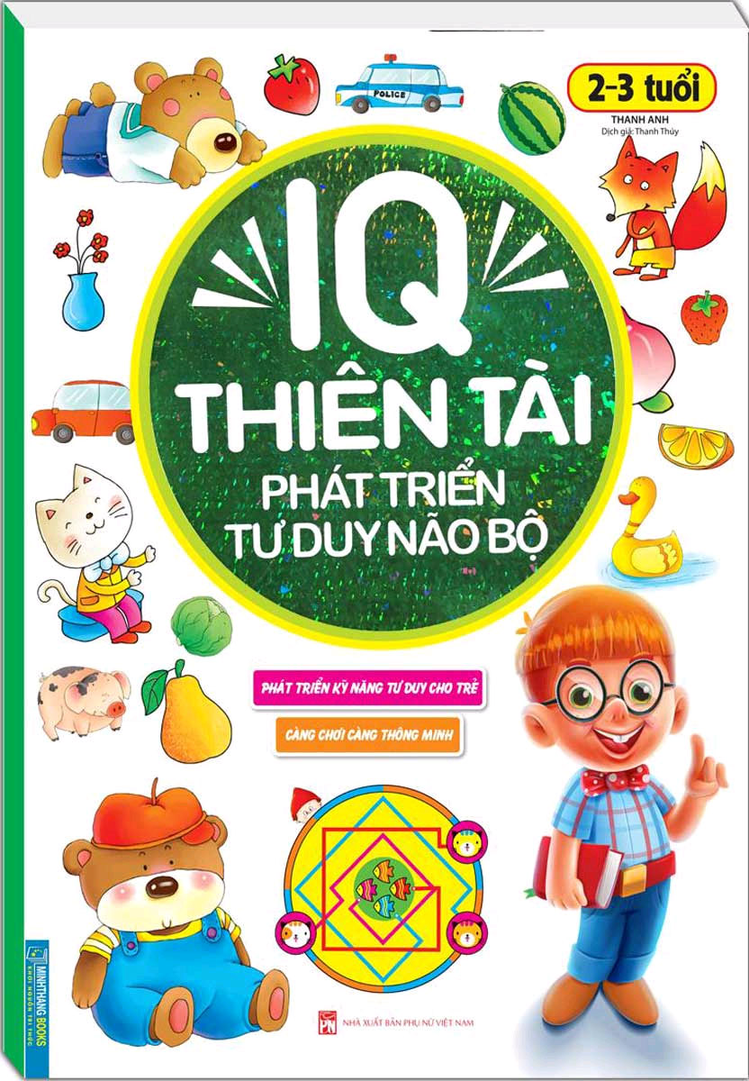 Combo Sách IQ Thiên Tài Phát Triển Tư Duy Não Bộ 1-7 Tuổi