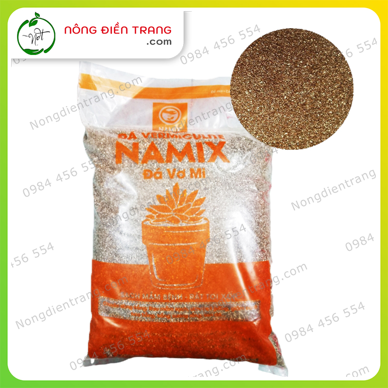 Đá Vermiculite   Namix - Túi 5dm3 - Giá thể ươm mầm, Aquaponics, trồng rau mầm VTNN Nông Điền Trang