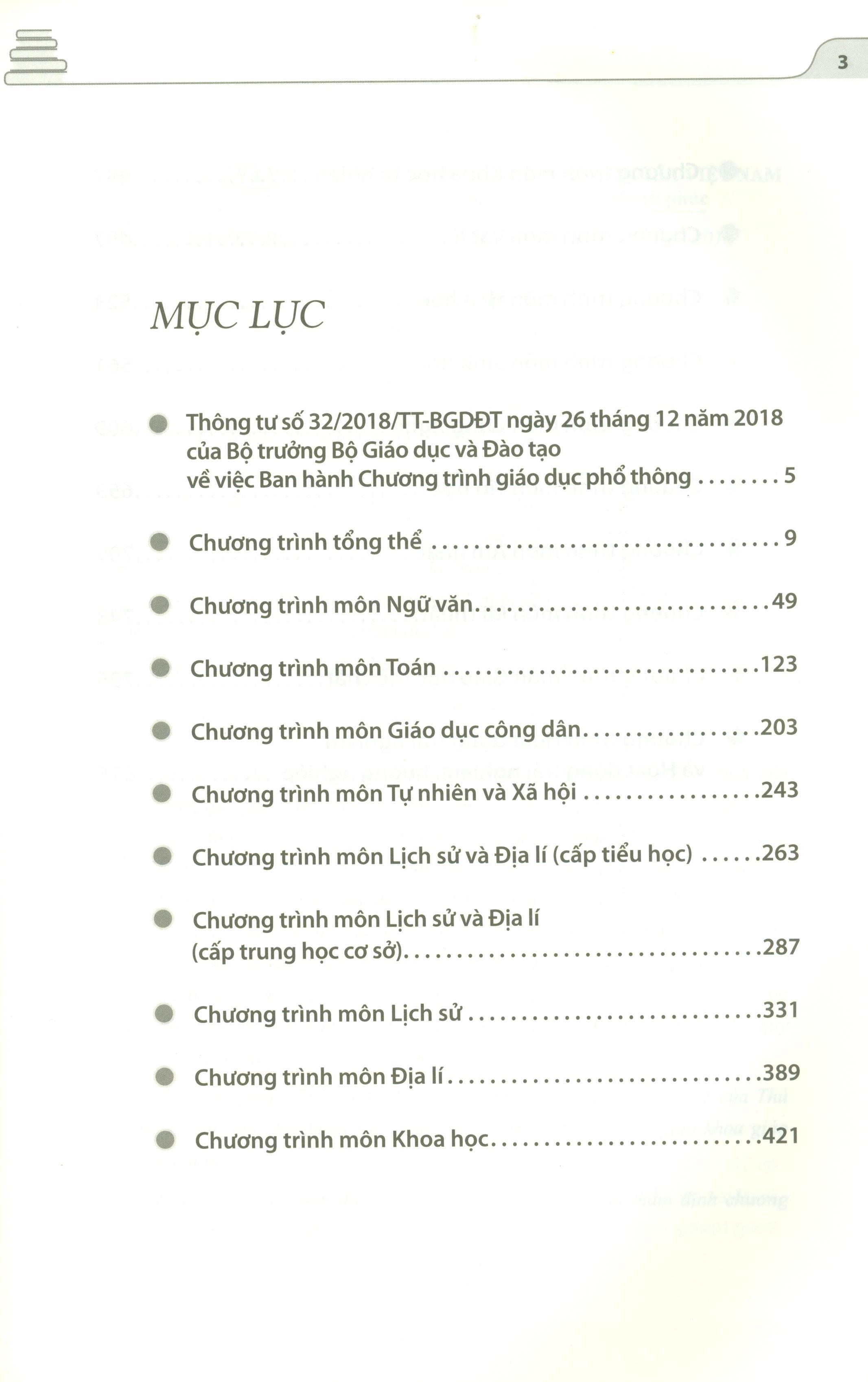 Chương Trình Giáo Dục Phổ Thông