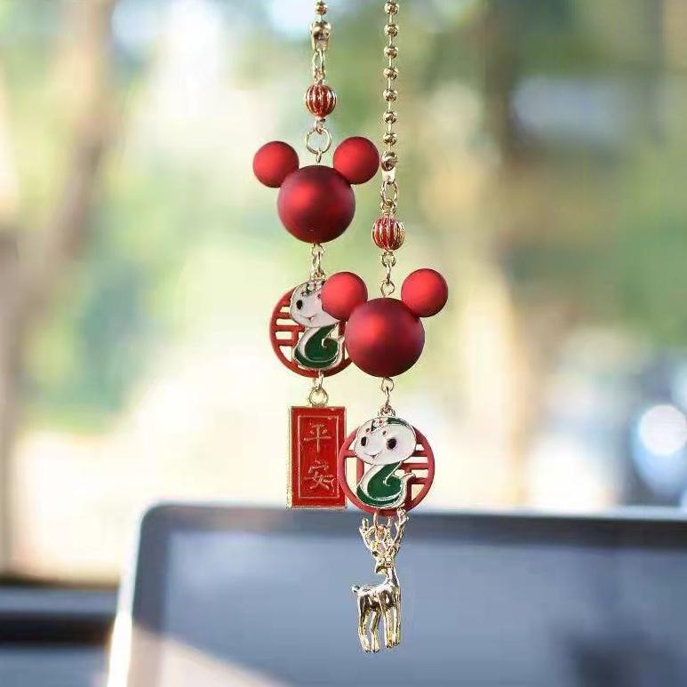 Phụ Kiện Treo Trang Trí Nội Thất Xe Hơi Hình Chuột Mickey/ One Piece Độc Đáo