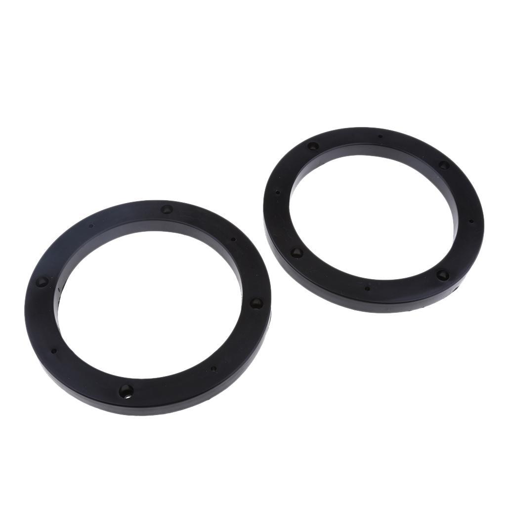 2X 2x Universal 5inch Car Speaker Spacer Adapter Bracket Holder Black