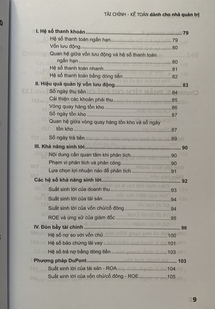 Tài chính kế toán dành cho nhà quản trị